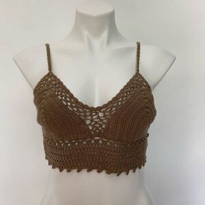 Ecotè crochet bra top green earth fairy